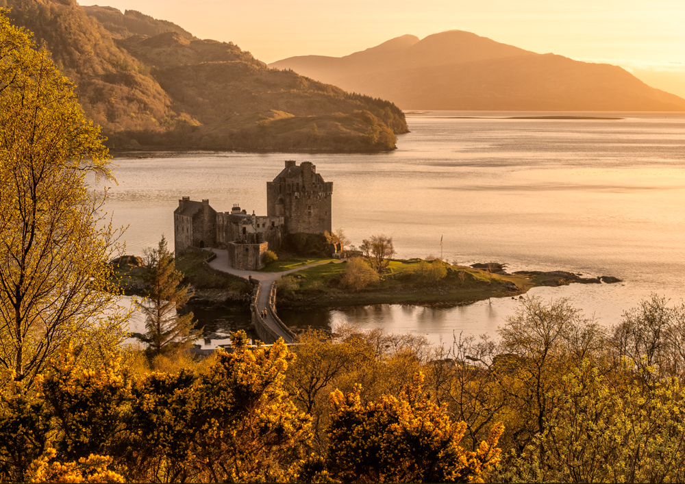 Eilean Donan sunset glow
