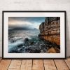 Isle of Skye Landscape photo, Elgol, Cuillins mountains, Dramatic, Waves, Scotland, Scottish Highlands, Rocks, Coast, Escape, Wall Art