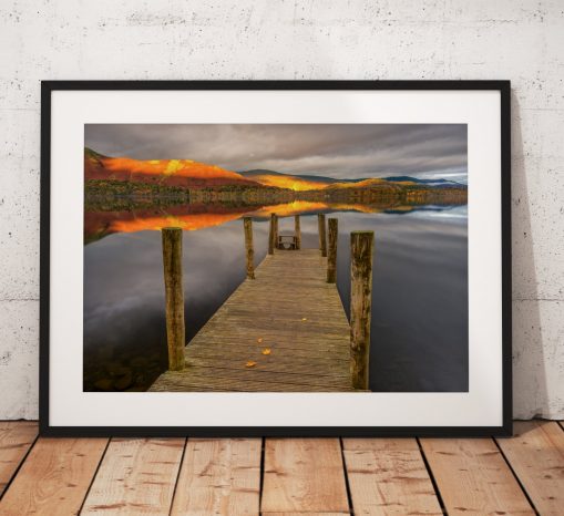 Lake District Landscape Photography, Derwentwater, ashness, Cumbria, England. Landscape Photo. Mounted print. sunrise.