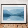 Lake District Landscape Photography, Ullswater Blues, Misty, Winter, Mountains, Morning, Cumbria, England. Landscape Photo. Mounted print