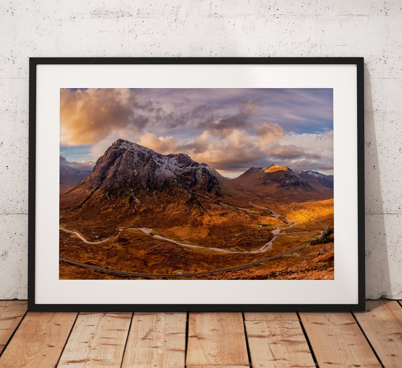 Northern Wild Landscape Photography - Glencoe Buachaille Etve Mor pano scottish highlands, Scotland UK