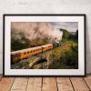 Railway photography, Steam Train, Pullman, North York Moors, Autumn, Countryside, Vintage, Retro, England, Wall art print