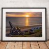 Saltburn Sunrise Photography, Pier, Beach. Sunset. coast, Seaside, North York Moors, England. Landscape Photo. Mounted print. Wall Art.